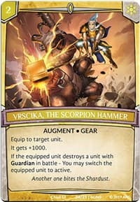 Vrscika, the Scorpion Hammer - Expansion Pack 2: Genesis - Argent Saga TCG card