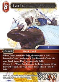 Xande - Opus X - Final Fantasy TCG card