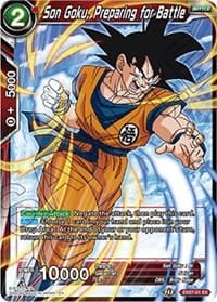 Son Goku, Preparing for Battle - Expansion Deck Box Set 07: Magnificent Collection - Fusion Hero - Dragon Ball Super: Masters card