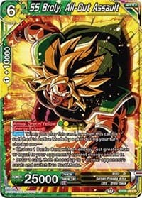 SS Broly, All-Out Assault - Expansion Deck Box Set 08: Magnificent Collection - Forsaken Warrior - Dragon Ball Super: Masters card