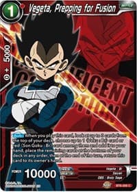 Vegeta, Prepping for Fusion - Expansion Deck Box Set 07: Magnificent Collection - Fusion Hero - Dragon Ball Super: Masters card