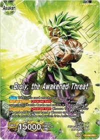 Broly // Broly, the Awakened Threat - Expansion Deck Box Set 08: Magnificent Collection - Forsaken Warrior - Dragon Ball Super: Masters card