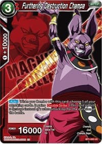 Furthering Destruction Champa - Expansion Deck Box Set 08: Magnificent Collection - Forsaken Warrior - Dragon Ball Super: Masters card