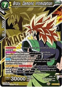 Broly, Demonic Intimidation - Expansion Deck Box Set 08: Magnificent Collection - Forsaken Warrior - Dragon Ball Super: Masters card