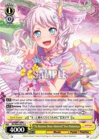 "To Become More Admired" Eve Wakamiya - BanG Dream! Girls Band Party! Vol.2 - Weiss Schwarz card