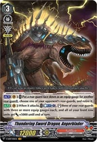 Thundering Sword Dragon, Angerblader - V-EB09: The Raging Tactics - Cardfight Vanguard card
