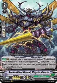 Spear-attack Mutant, Megalaralancer - V-EB09: The Raging Tactics - Cardfight Vanguard card