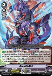 Gunwild Wolf - V-EB09: The Raging Tactics - Cardfight Vanguard card