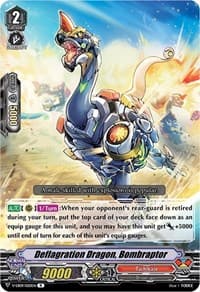 Deflagration Dragon, Bombraptor - V-EB09: The Raging Tactics - Cardfight Vanguard card