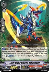 Light Blade Dragon, Zandilopho - V-EB09: The Raging Tactics - Cardfight Vanguard card