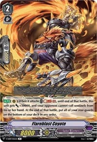 Flareblast Coyote - V-EB09: The Raging Tactics - Cardfight Vanguard card