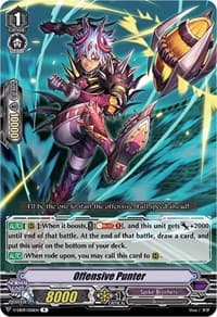 Offensive Punter - V-EB09: The Raging Tactics - Cardfight Vanguard card