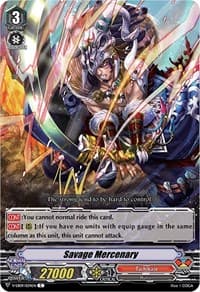 Savage Mercenary - V-EB09: The Raging Tactics - Cardfight Vanguard card