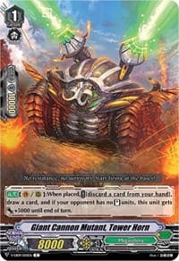 Giant Cannon Mutant, Tower Horn - V-EB09: The Raging Tactics - Cardfight Vanguard card