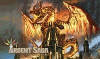 Argent Saga TCG Rubber Playmat - Vehemot, Crimson Guardian - Argent Saga Playmats - Playmats card