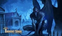 Argent Saga TCG Rubber Playmat - Shadow Gargoyle - Argent Saga Playmats - Playmats card