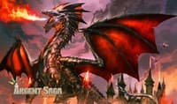 Argent Saga TCG Rubber Playmat - Igneous Dragon - Argent Saga Playmats - Playmats card
