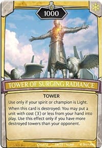 Tower of Surging Radiance - Expansion Pack 2: Genesis - Argent Saga TCG card