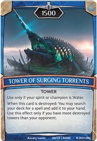 Tower of Surging Torrents - Expansion Pack 2: Genesis - Argent Saga TCG card