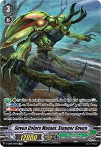 Seven Colors Mutant. Stagger Seven (SP) - V-EB09: The Raging Tactics - Cardfight Vanguard card