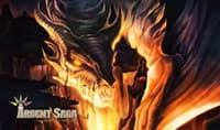 Argent Saga TCG Rubber Playmat - Slumbering Dragon - Argent Saga Playmats - Playmats card