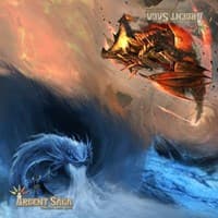 Argent Saga TCG Cloth 2-Player Playmat - Fire and Ice - Argent Saga Playmats - Playmats card