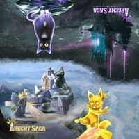 Argent Saga TCG Cloth 2-Player Playmat - Light and Dark - Argent Saga Playmats - Playmats card