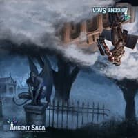Argent Saga TCG Cloth 2-Player Playmat - Predator and Protector - Argent Saga Playmats - Playmats card