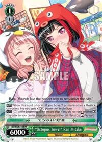 "Octopus Towel" Ran Mitake - BanG Dream! Girls Band Party! Vol.2 - Weiss Schwarz card