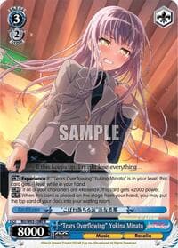 "Tears Overflowing" Yukina Minato - BanG Dream! Girls Band Party! Vol.2 - Weiss Schwarz card