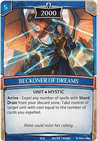 Beckoner of Dreams - Expansion Pack 2: Genesis - Argent Saga TCG card