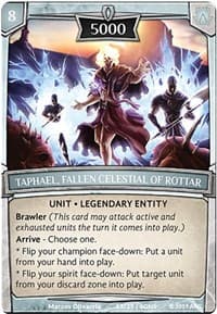 Taphael, Fallen Celestial of Rottar - Expansion Pack 2: Genesis - Argent Saga TCG card