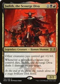 Judith, the Scourge Diva - Promo Pack: Throne of Eldraine - Magic: The Gathering card