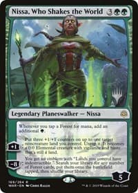 Nissa, Who Shakes the World - Promo Pack: Throne of Eldraine - Magic: The Gathering card
