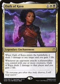 Oath of Kaya - Promo Pack: Throne of Eldraine - Magic: The Gathering card