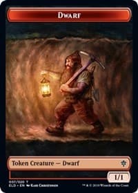 Dwarf // Food (016) Double-Sided Token - Throne of Eldraine - Magic: The Gathering card