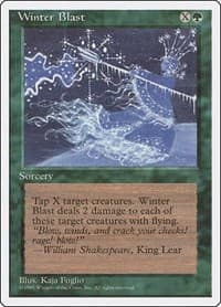 Winter Blast - Fourth Edition - Magic: The Gathering card