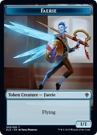 Faerie // Food (018) Double-Sided Token - Throne of Eldraine - Magic: The Gathering card