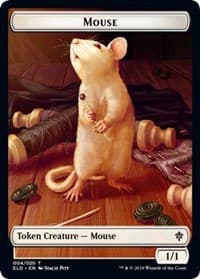 Mouse // Food (016) Double-Sided Token - Throne of Eldraine - Magic: The Gathering card