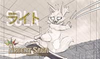 Argent Saga TCG Rubber Event Playmat - Sola Sketch (Side Event June 2019) - Argent Saga Playmats - Playmats card