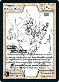 Verneejus the Molecular Mockery (Limited Edition) - Limited Edition Sketch Cards - Exodus TCG card
