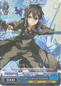 Kirito - Start of the Battle (RRR) - Sword Art Online - Weiss Schwarz card