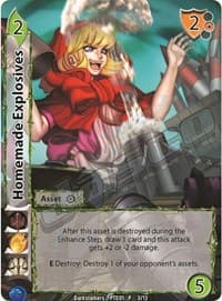 Homemade Explosives (Full Art Promo) - Darkstalkers: Warriors of the Night - UniVersus card
