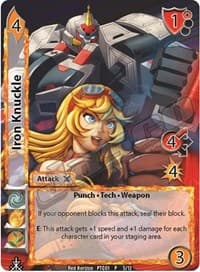 Iron Knuckle (Full Art Promo) - Red Horizon: Blood Omen - UniVersus card