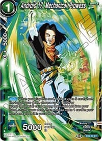 Android 17, Mechanical Prowess - Malicious Machinations - Dragon Ball Super: Masters card
