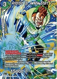 Android 16, A New Start - Malicious Machinations - Dragon Ball Super: Masters card