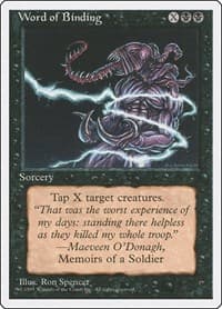 Word of Binding - Fourth Edition - Magic: The Gathering card
