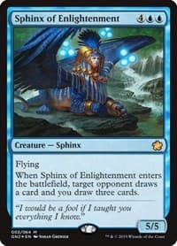 Sphinx of Enlightenment - Magic Game Night 2019 - Magic: The Gathering card