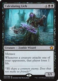 Calculating Lich - Magic Game Night 2019 - Magic: The Gathering card