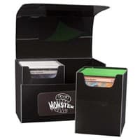 XL Double Deck Box - Black (Holds 200) - Monster Protectors Deck Boxes - Deck Boxes card